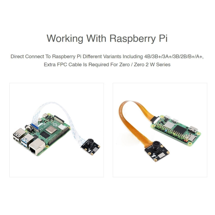 Waveshare OV9281-120 1MP Mono Camera Module for Raspberry Pi, Global Shutter, OV9281-120 Module – Durable Build, Easy to Use
