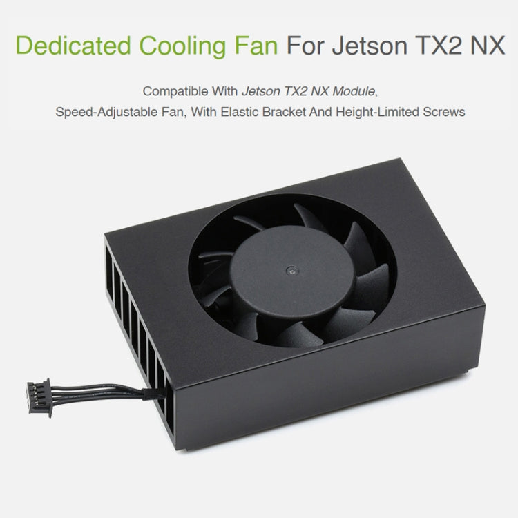 Waveshare Dedicated Cooling fan for Jetson TX2 NX – Aluminum Alloy, For Jetson TX2 NX
