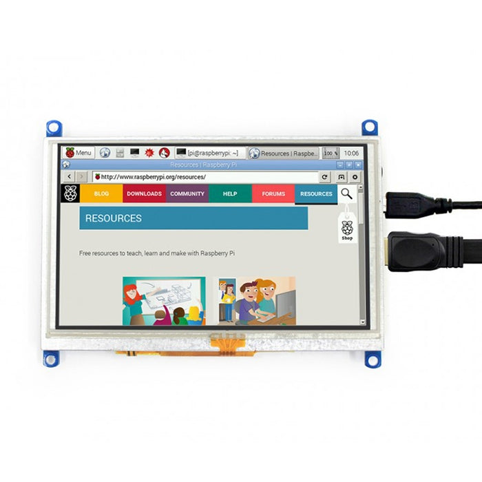 WAVESHARE 5 Inch HDMI LCD (G) 800x480 Touch Screen for Raspberry Pi Supports Various Systems, 5 Inch HDMI LCD (G) – TPU