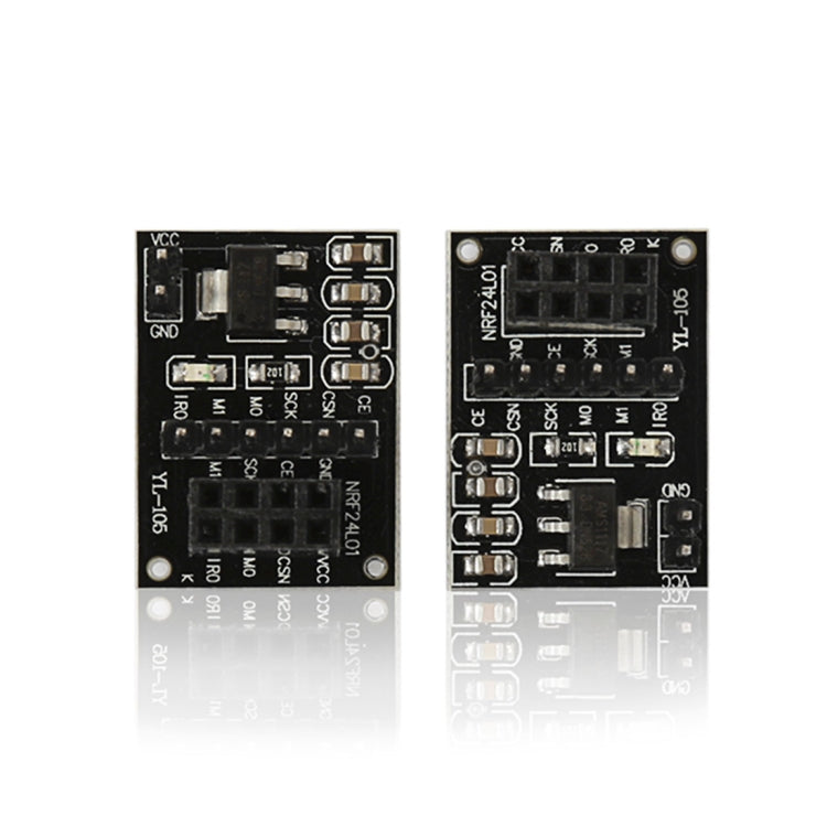 2 PCS NRF24L01 + Wireless Module Socket Adapter Plate Board – Durable Build, Easy to Use Default Title