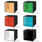 30cm Folding 3 Modes Dual Color Ring Light Photo Lighting Studio Shooting Tent Box Kit with 6 Colors Black / White / Orange / Red / Green / Blue Backdrops Unfold Size: 30cm x 30cm x 30cm, 31cm