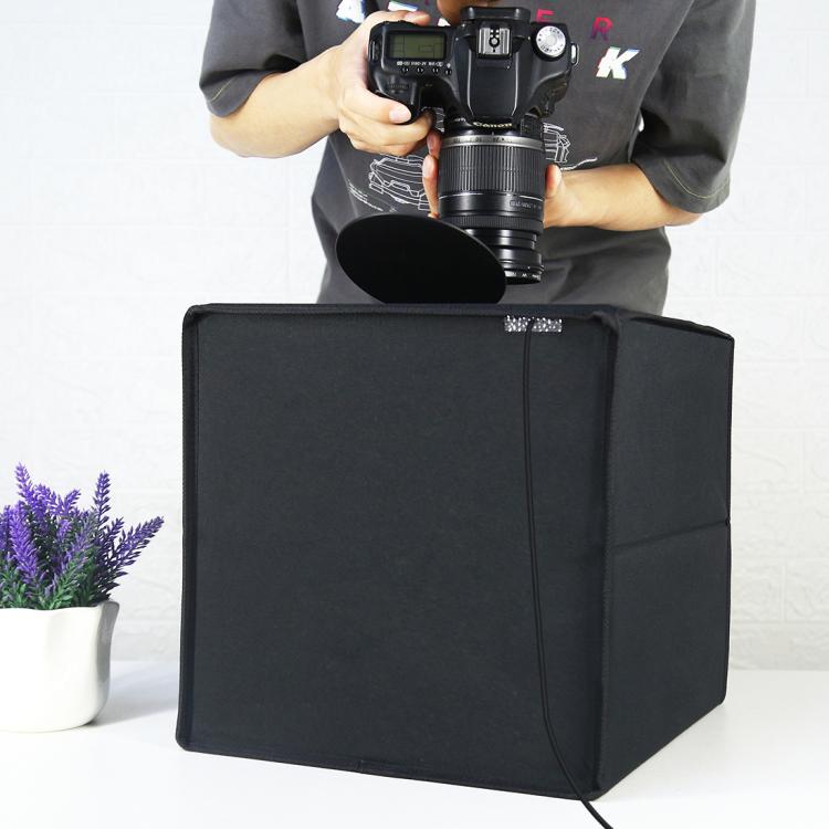 30cm Folding 3 Modes Dual Color Ring Light Photo Lighting Studio Shooting Tent Box Kit with 6 Colors Black / White / Orange / Red / Green / Blue Backdrops Unfold Size: 30cm x 30cm x 30cm, 31cm