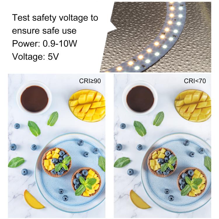 40cm Folding Portable Ring Light USB Photo Lighting Studio Shooting Tent Box with 6 x Color PVC Backdrops, Size: 40cm x 40cm x 40cm, 40cm – TPU