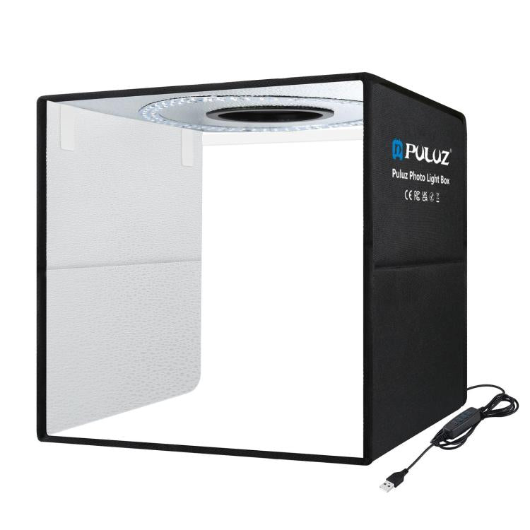 40cm Folding Portable Ring Light USB Photo Lighting Studio Shooting Tent Box with 6 x Dual-side Color Backdrops, Size: 40cm x 40cm x 40cm – TPU