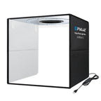40cm Folding Portable Ring Light USB Photo Lighting Studio Shooting Tent Box with 6 x Dual-side Color Backdrops, Size: 40cm x 40cm x 40cm – TPU