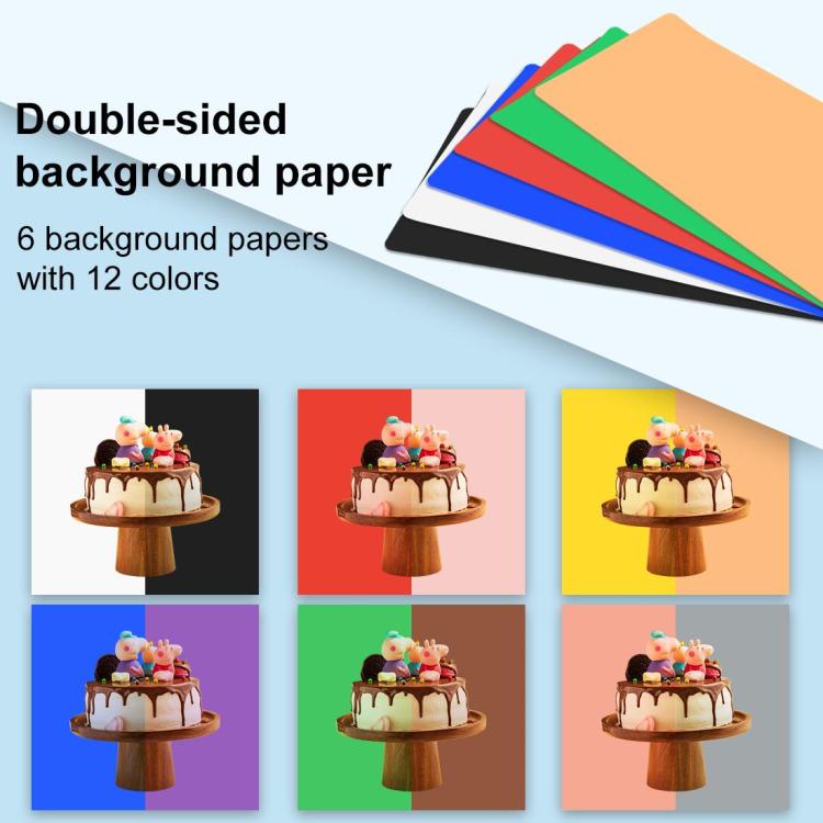 40cm Folding Portable Ring Light USB Photo Lighting Studio Shooting Tent Box with 6 x Dual-side Color Backdrops, Size: 40cm x 40cm x 40cm – TPU