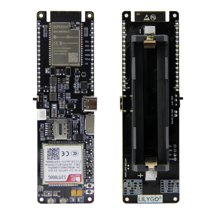 TTGO T-SIM7000G ESP32 WiFi Bluetooth 18560 Battery Holder Solar Charge Module Development Board, T-SIM7000G T-SIM7000G