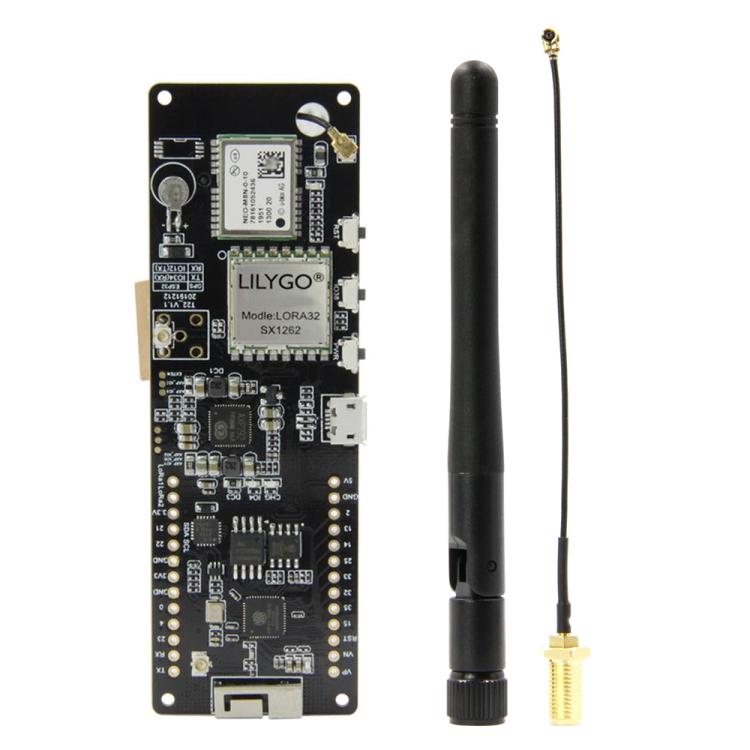 TTGO T-Beam ESP32 Bluetooth WiFi Module 868MHz GPS NEO-M8N LORA 32 Module with Antenna & 18650 Battery Holder, 868MHz 868MHz