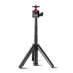 RUIGPRO Multi-functional Foldable Tripod Holder Selfie Monopod Stick with Ball Head for GoPro, Insta360, DJI and Other Action Cameras, Tripod Monopod – Aluminum Alloy, Non-slip