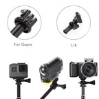 Universal Aluminum Alloy Selfie Stick with Adapter, Length: 25-75cm, Length: 25-75cm