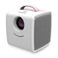 W-S1 10W Children Video Projector 30 Lumens HD 1080P LCD Technology, Support AV / USB / Mini SD Card / HDMI / Audio Pink