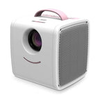 W-S1 10W Children Video Projector 30 Lumens HD 1080P LCD Technology, Support AV / USB / Mini SD Card / HDMI / Audio Pink