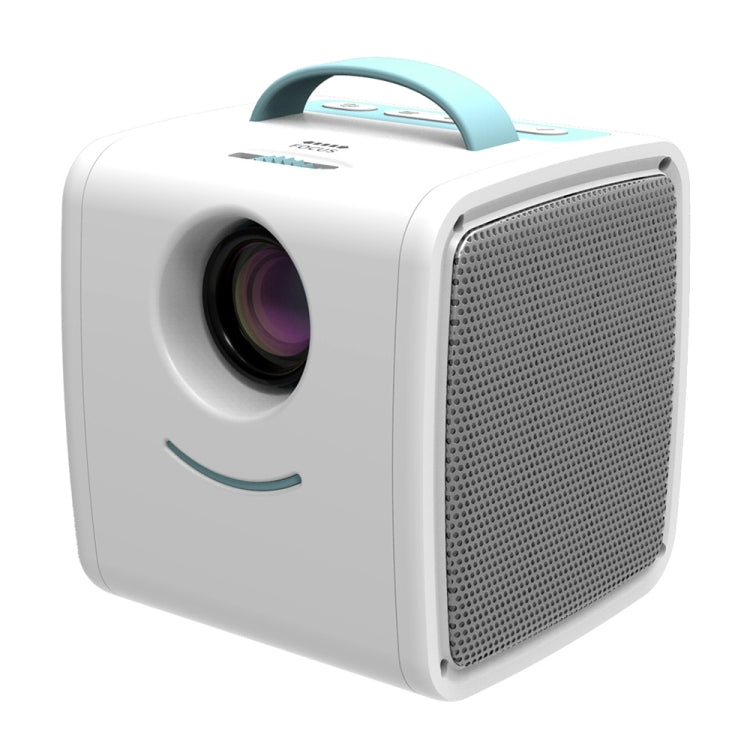 W-S1 10W Children Video Projector 30 Lumens HD 1080P LCD Technology, Support AV / USB / Mini SD Card / HDMI / Audio – Durable Build, Easy to Use Blue