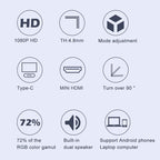M8 14inch 1080P Ultra-thin HD Portable Narrow-edge Display