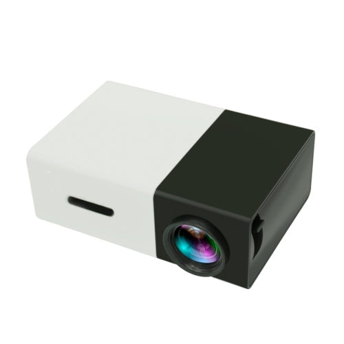 YG300 400LM Portable Mini Home Theater LED Projector with Remote Controller, Support HDMI, AV, SD, USB Interfaces Black