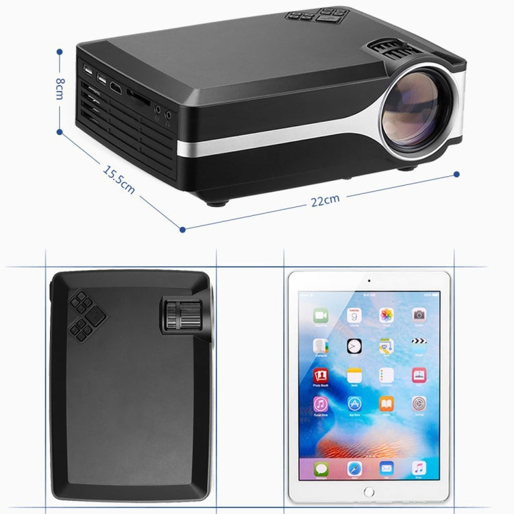 Wejoy L1 80 Lumens 4 inch LCD Technology HD 800*480 pixel Projector, VGA, HDMI, L1 – Durable Build, Easy to Use