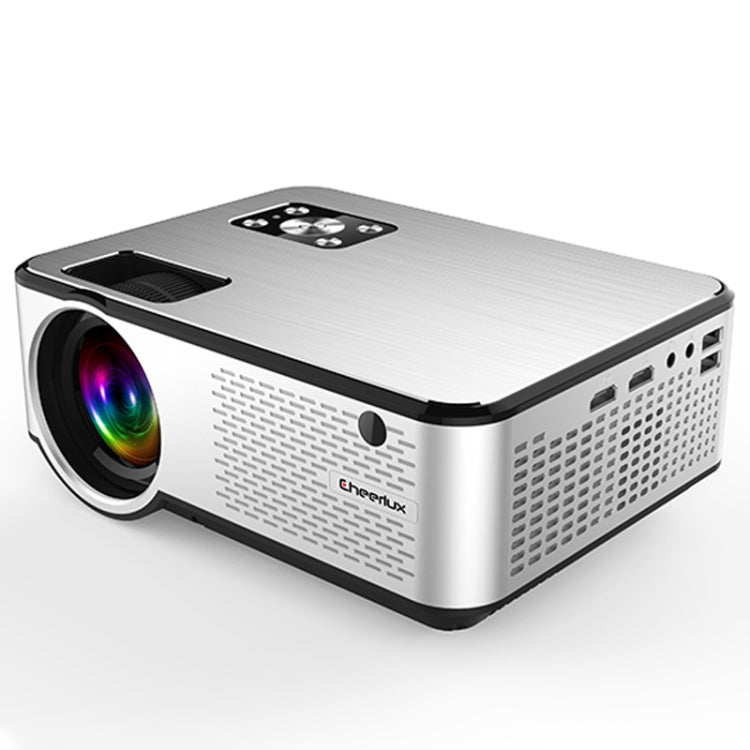 Cheerlux C9 1280x720 720P HD Smart Projector, Support HDMI x 2 / USB x 2 / VGA / AV, C9 (Black), C9 (Black Grey) C9 (Black) Black