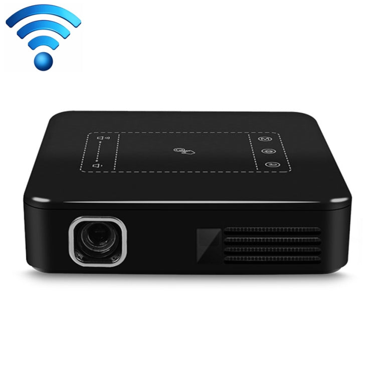 D13 2+16G 854 x 480 Android 7.1.2 Mini Pocket Projector 4K DLP Smart Handheld LED WIFI Home Theater Projector, Support USB / TF / HDMI – TPU, 4K Default Title