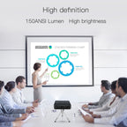 D13 2+16G 854 x 480 Android 7.1.2 Mini Pocket Projector 4K DLP Smart Handheld LED WIFI Home Theater Projector, Support USB / TF / HDMI – TPU, 4K