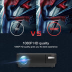 Cheerlux CL770 1920 x 1080P Full HD Smart Projector Android 9.0 1GB+8GB, CL770 (Black)