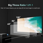 RD825 1280x720 2200LM Mini LED Projector Home Theater, Support HDMI & AV & VGA & USB, General Version, General Version