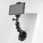 Suction Cup Jaws Flex Clamp Mount for GoPro, Insta360, DJI and Other Action Cameras, Jaws Flex Clamp – Durable Build, Easy to Use