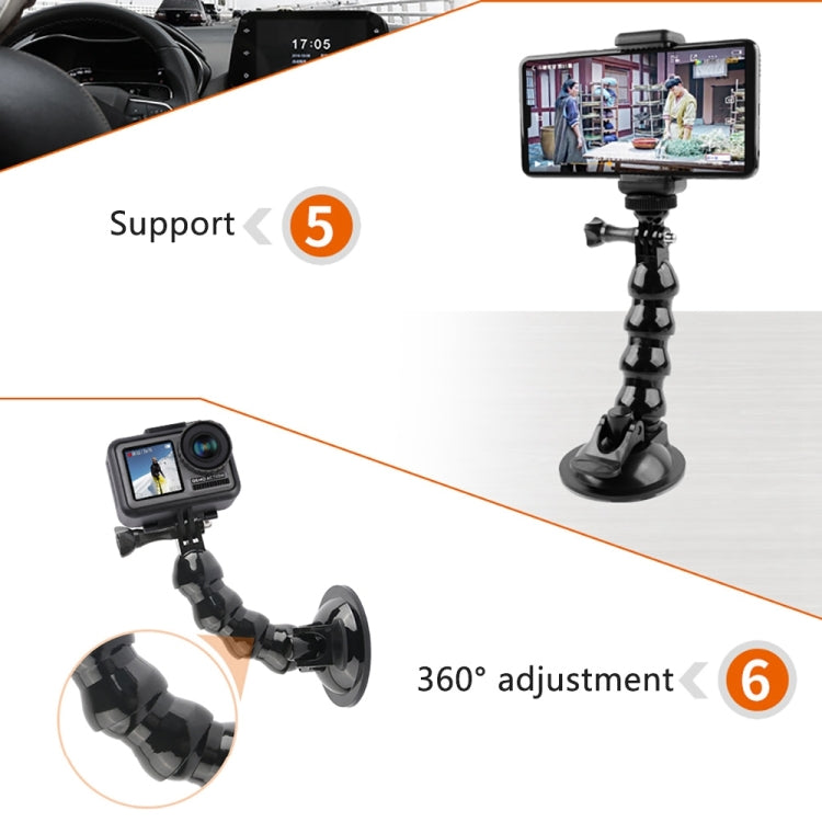 Suction Cup Jaws Flex Clamp Mount for GoPro, Insta360, DJI and Other Action Cameras, Jaws Flex Clamp – Durable Build, Easy to Use