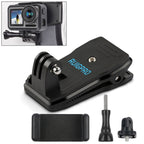 RUIGPRO 360 Degree Rotation Backpack Rec-Mounts Clip Clamp Mount + Phone Clamp for GoPro, Insta360, DJI and Other Action Cameras, Rec-Mounts+Clamp Rec-Mounts+Clamp
