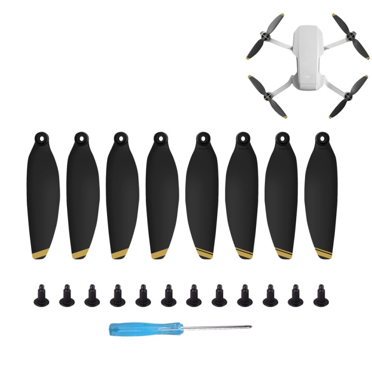 8PCS/Set Sunnylife 4726F Low Noise Quick-release Wing Propellers for DJI Mavic Mini 1, For DJI Mavic Mini 1 Gold, For DJI Mavic Mini 1 Silver For DJI Mavic Mini 1 Gold Gold