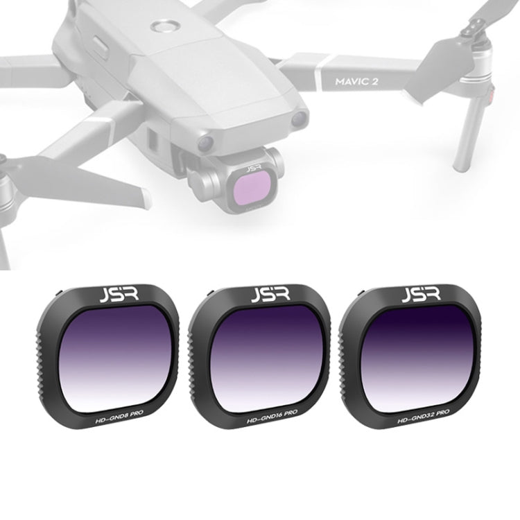 JSR Drone 3 in 1 Gradient GND8+GND16+GND32 Lens Filter for DJI MAVIC 2 Pro, GND8+GND16+GND32 GND8+GND16+GND32
