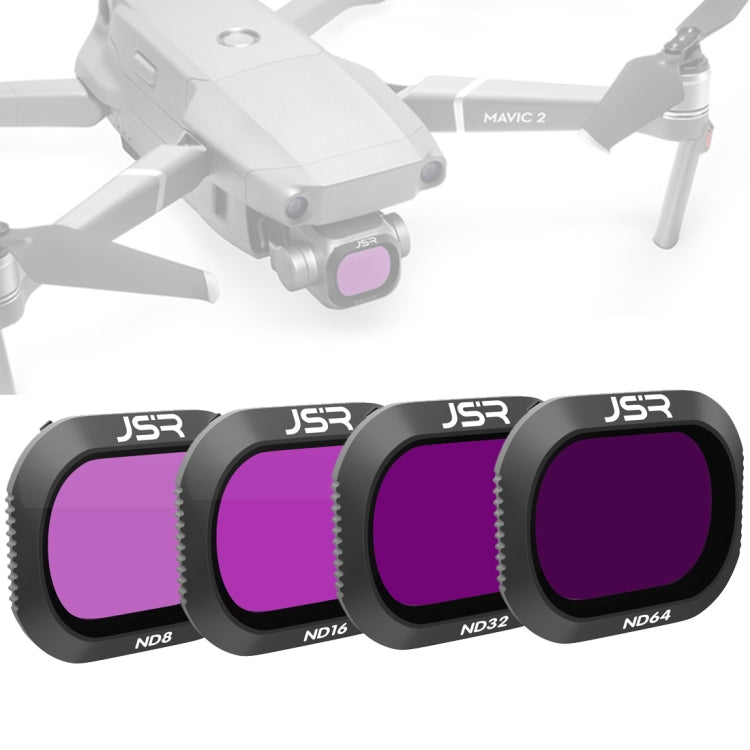 JSR Drone 4 in 1 ND8+ND16+ND32+ND64 Lens Filter for DJI MAVIC 2 Pro, ND8+ND16+ND32+ND64 ND8+ND16+ND32+ND64