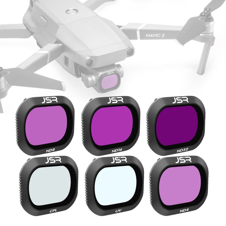 JSR Drone 6 in 1 UV+CPL+ND4+ND8+ND16+ND32 Lens Filter for DJI MAVIC 2 Pro, UV+CPL+ND4+ND8+ND16+ND32 UV+CPL+ND4+ND8+ND16+ND32
