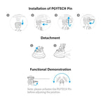 PGYTECH P-GM-132 Action Camera Suction Cup Phone Holder for DJI Osmo Action & GoPro 8/7, P-GM-132