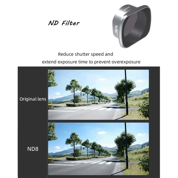 JSR KS ND64 Lens Filter for DJI FPV, Aluminum Alloy Frame, ND64 – Anti-Scratch, Aluminum Alloy