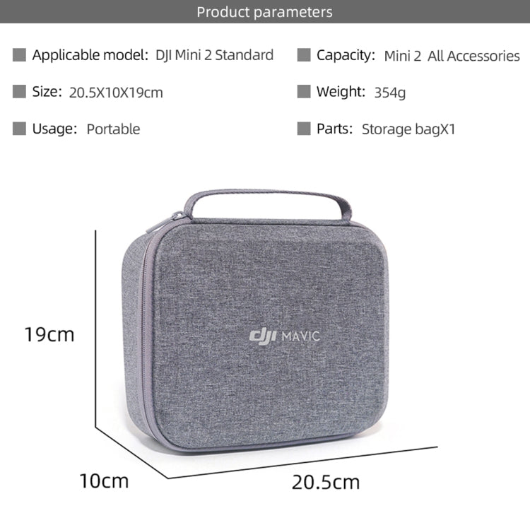 Original Portable Waterproof Nylon Box Case Storage Bag for DJI Mini 2 Drone, Case For DJI Mini 2 – Shockproof, Waterproof, Wear-resistant