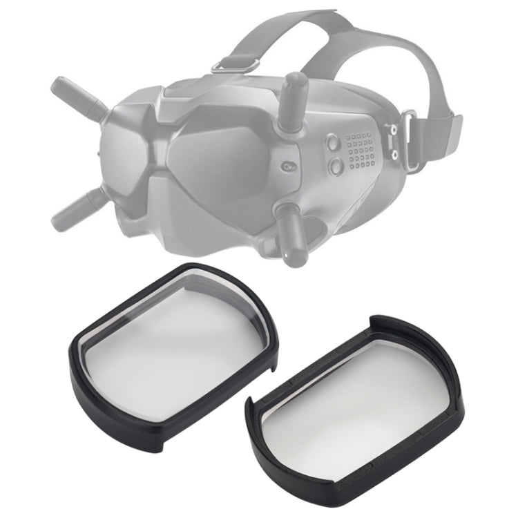 RCSTQ 2 PCS 550 Degree Myopia Glasses Lens Vision Correction Aspherical Lens for DJI FPV Goggles V2, 550 Degree 550 Degree
