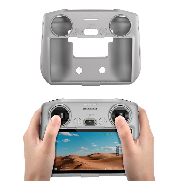 STARTRC Silicone Shockproof Anti-scratch Case for DJI Mini 3 Pro Remote Control, For DJI Mini 3 Pro Remote Control(Grey), For DJI Mini 3 Pro Remote Control(Black) For DJI Mini 3 Pro Remote Control(Grey) Grey