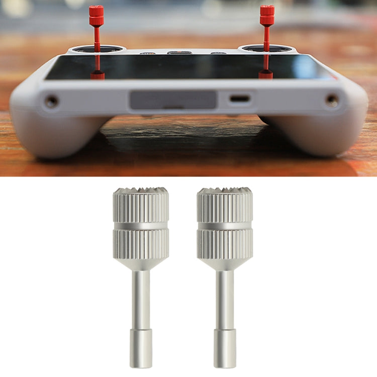 Sunnylife Remote Control Extension Joystick for DJI Mini 3 Pro RC, Sunnylife MM3-YG460 Gold, Sunnylife MM3-YG460 Red, Sunnylife MM3-YG460 Titanium – Aluminum Alloy, Non-slip Sunnylife MM3-YG460 Titanium Titanium Color
