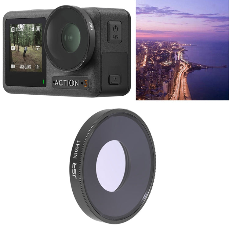 JSR NIGHT Lens Filter For DJI Osmo Action 3, NIGHT NIGHT