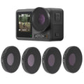 JSR 4 in 1 ND8PL / ND16PL / ND32PL / ND64 PL Lens Filter For DJI Osmo Action 3, 4 in 1 NDPL – Aluminum Alloy