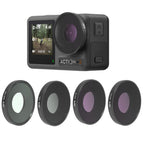 JSR 4 in 1 UV CPL ND16 ND32 Lens Filter For DJI Osmo Action 3, 4 in 1 4 in 1