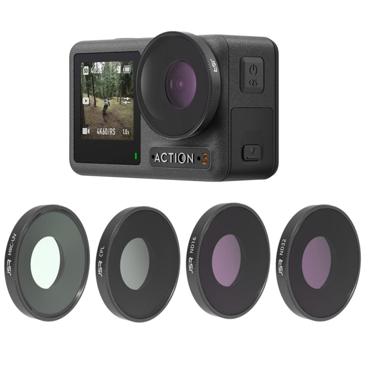 JSR 4 in 1 UV CPL ND16 ND32 Lens Filter For DJI Osmo Action 3, 4 in 1 4 in 1