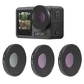 JSR 3 in 1 CPL ND8 ND16 Lens Filter For DJI Osmo Action 3, 3 in 1 3 in 1