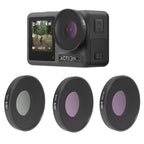 JSR 3 in 1 CPL ND8 ND16 Lens Filter For DJI Osmo Action 3, 3 in 1 3 in 1