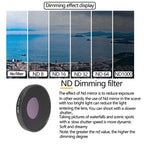 JSR 3 in 1 CPL ND8 ND16 Lens Filter For DJI Osmo Action 3, 3 in 1