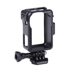 For DJI Osmo Action 3 Vertical Plastic Protective Frame Cage with Cold Shoes, For DJI Osmo Action 3