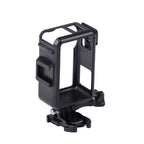 For DJI Osmo Action 3 Vertical Plastic Protective Frame Cage with Cold Shoes, For DJI Osmo Action 3