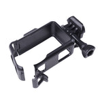 For DJI Osmo Action 3 Vertical Plastic Protective Frame Cage with Cold Shoes, For DJI Osmo Action 3