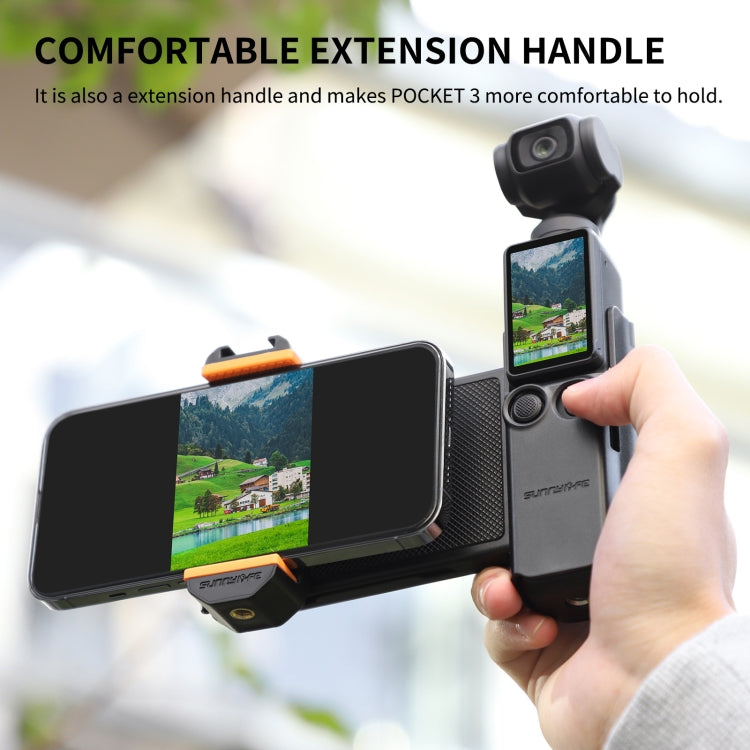 For DJI OSMO Pocket 3 Sunnylife OP3-AD744 Expanded Phone Clamp Holder with Storage Case, OP3-AD744 – Durable Build, Easy to Use