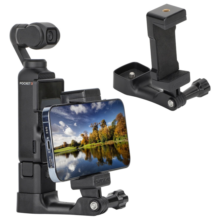 For DJI OSMO Pocket 3 Sunnylife Front Phone Holder Mount Handheld Tripod Expansion Brackets, OP3-ZJ747 OP3-ZJ747